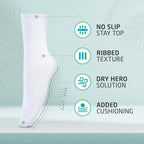 HOT FEET Thin Crew Summer Socks for Women - 5 Pack, Breathable Moisture Wicking, Lightweight Ribbed Cotton Socks Size 5.5-9.5