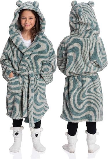 Mad Dog Sherpa Girls Indoor Jacket - Kids Plush Wear for Daily Comfort - Ideal for Ages 5-12 Years