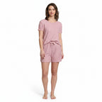 Mad Dog Women's Waffle Knit Pajama Set – Short Summer Pajamas with Shorts - Soft Comfy PJ - Breathable Loungewear Size S-XXL
