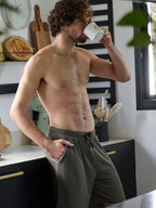 Mad Dog Mens Pajama Shorts - Comfy Knit Lounge Sleepwear with Pockets, Men's Summer House Pajama Bottoms, Sizes S to 2XL