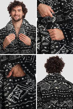Mad Dog Mens Fleece Sherpa Robe for Men - Fluffy Bathrobe, Lightweight, Full Length Winter Robe, House Coat