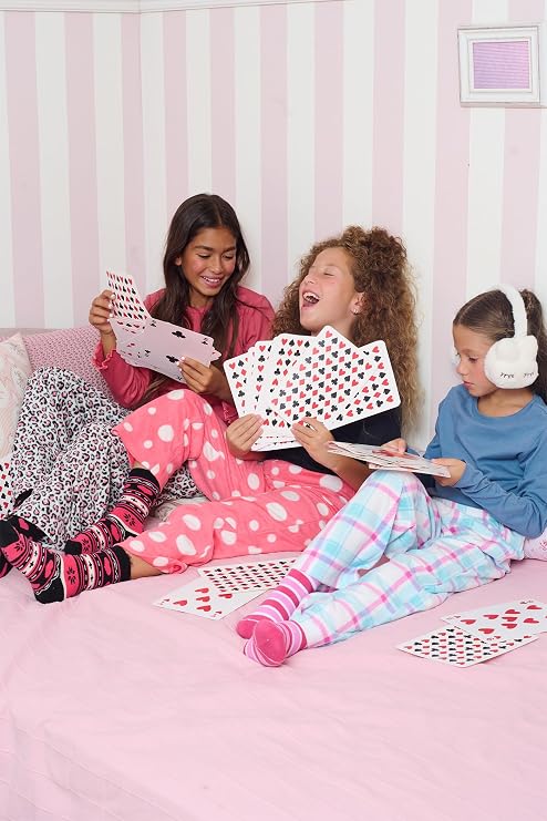 Mad Dog Girl's Pajama Pants - 3 Pack, Soft Micro Fleece Fashion Sleepwear Lounge. Sizes: 6-16
