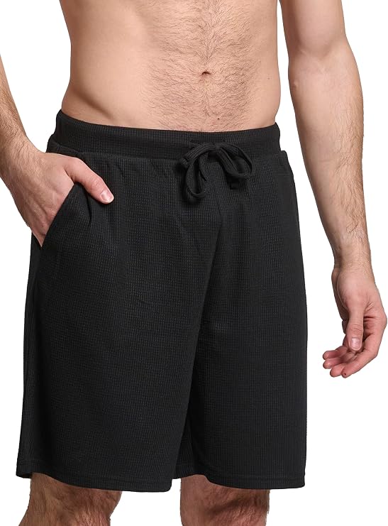 Mad Dog Mens Pajama Shorts - Comfy Knit Lounge Sleepwear with Pockets, Men's Summer House Pajama Bottoms, Sizes S to 2XL