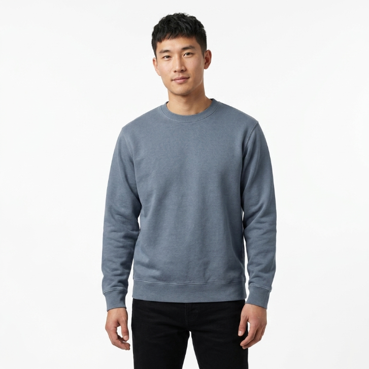 Independent Trading Co Crewneck Sweatshirt - Slate Blue