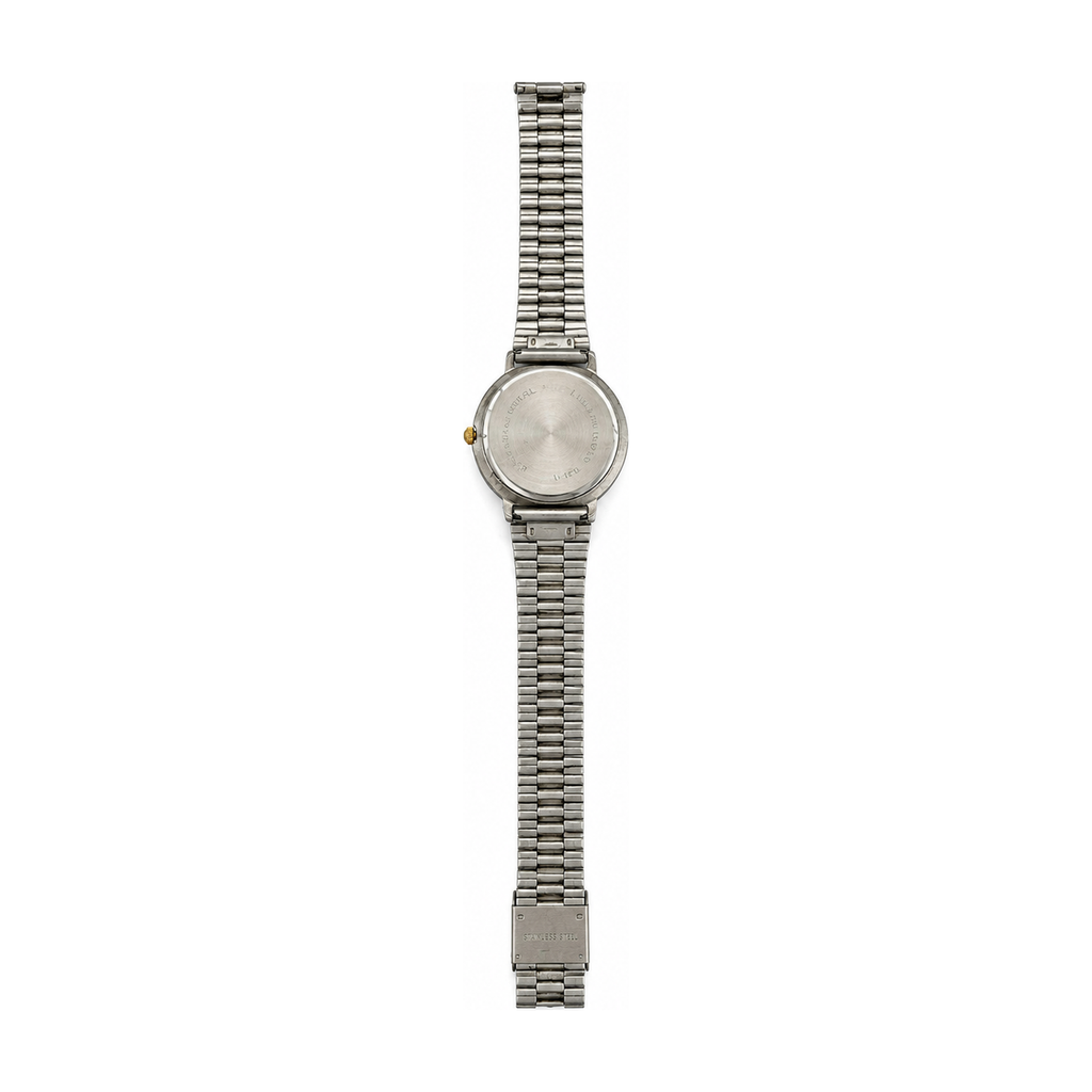 Viking Champagne Dial Two-Tone Analog Quartz Watch - Requires a Battery