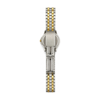 Aspen Two-Tone White Dial Quartz Date Watch - Requires a Battery