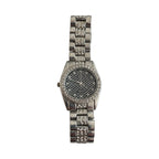 Vintage Geneva Black Pave Dial Crystal-Bezel Watch - Requires a Battery