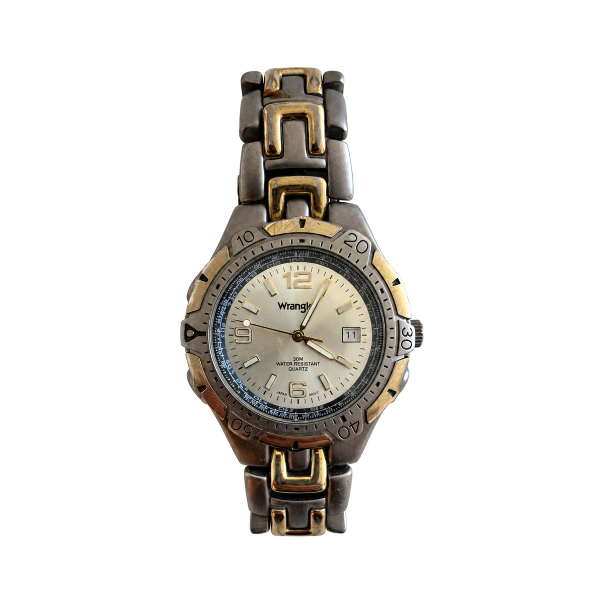 Vintage Wrangler Two-Tone Sports Date Watch - Requires a Battery