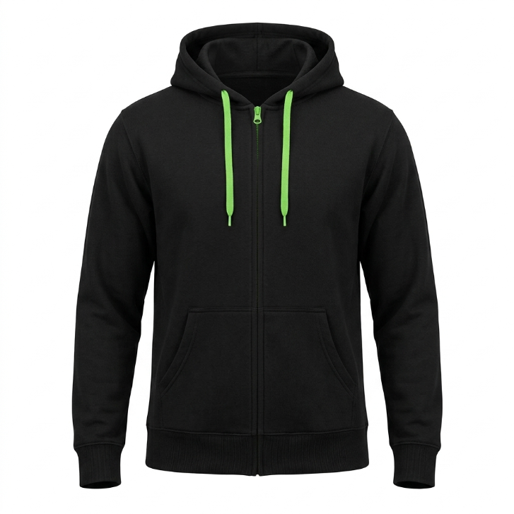 Melrose Place Full-Zip Hoodie - Black