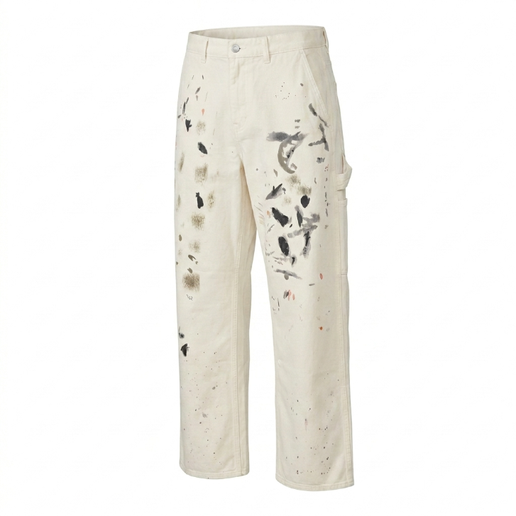 Example Brand Paint-Splatter Painter Pants