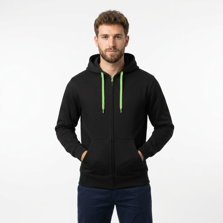 Melrose Place Full-Zip Hoodie - Black