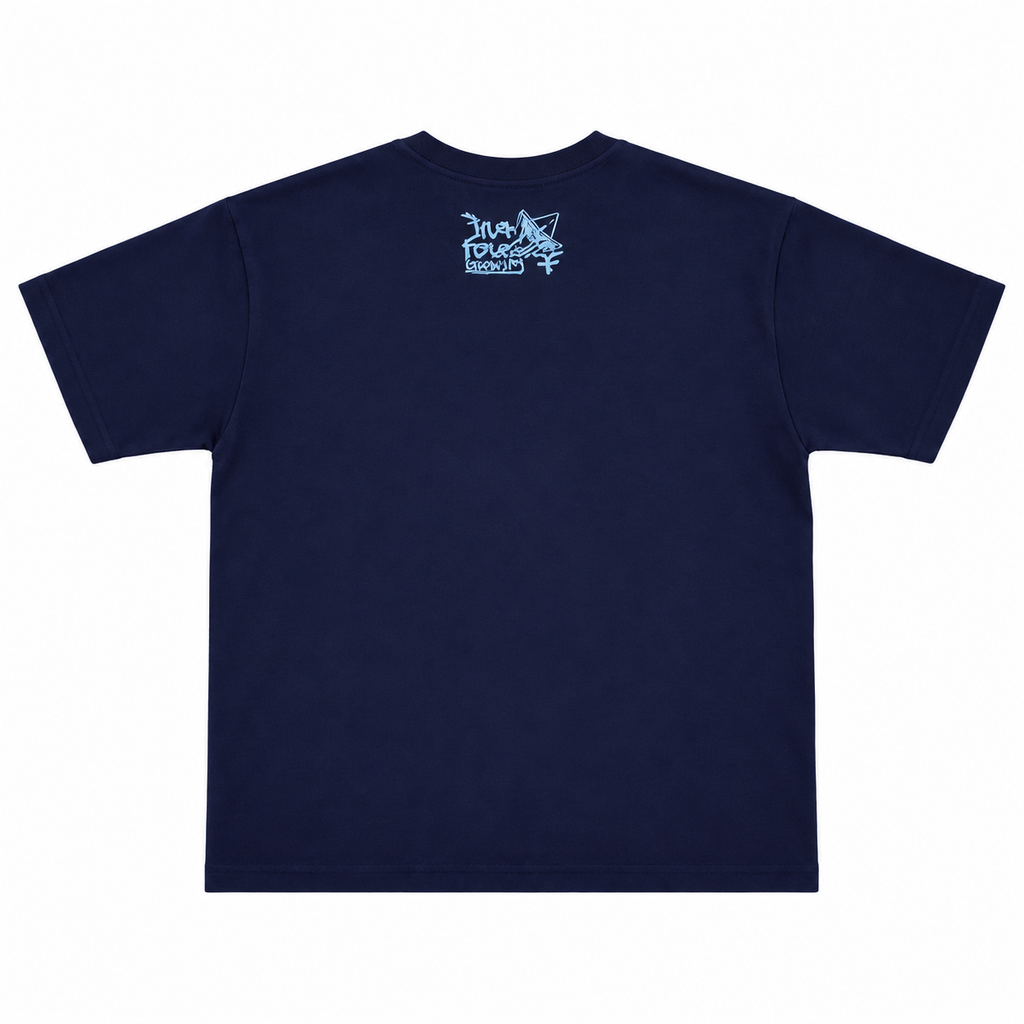 Five Four Geometric Beam Graphic T-Shirt - Black