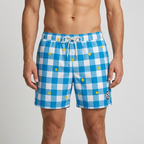 Five Four x Mark McNairy Gingham Duck Print Swim Trunks