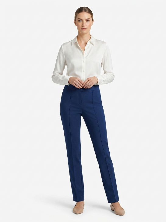 Tory Burch Blue Seamed Dress Pants Size 2