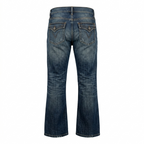 Five Four Faded Medium Wash Whiskered Straight Leg Jeans