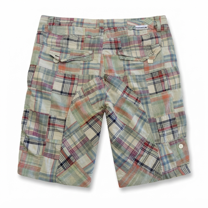 Five Four Plaid Cargo Shorts