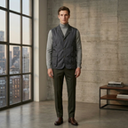 Five Four Herringbone Contrast Vest