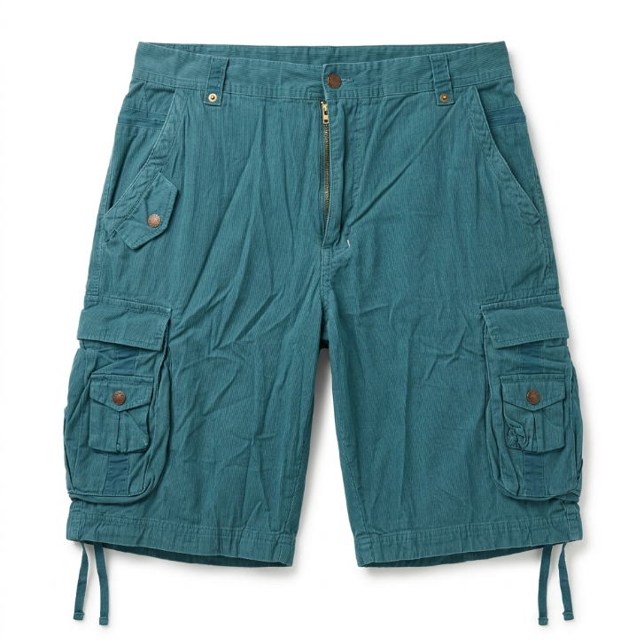 Five Four Teal Cargo Shorts