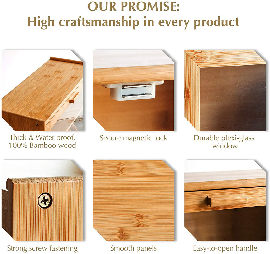 2-Tier Bread Box on Kitchen Counter