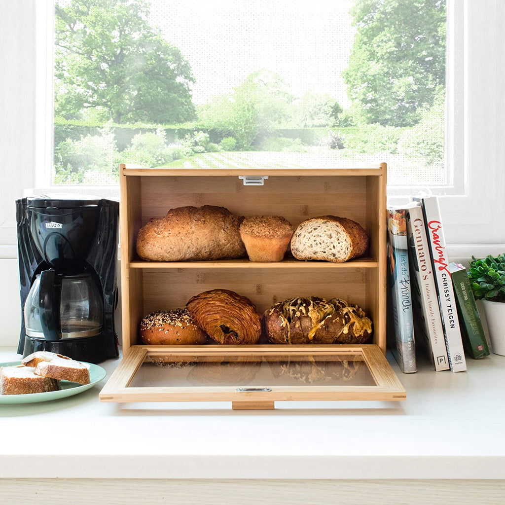 Bamboo Bread Box - Lifestyle Shot