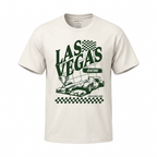 Melrose Place Las Vegas Racing Graphic T-Shirt – White