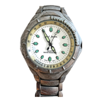 Vintage Paul Jardin White Dial Slide-Rule Quartz Watch - Requires a Battery