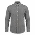 Five Four Black & White Gingham Check Long Sleeve Shirt - Black / White / Size Large