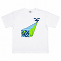 Five Four Geometric Beam Graphic T-Shirt - White