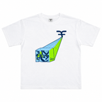 Five Four Geometric Beam Graphic T-Shirt - White