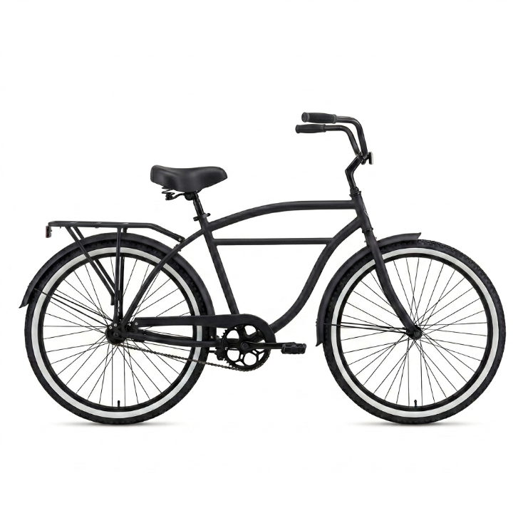 sixthreezero Around the Block Cruiser Bike - Matte Black