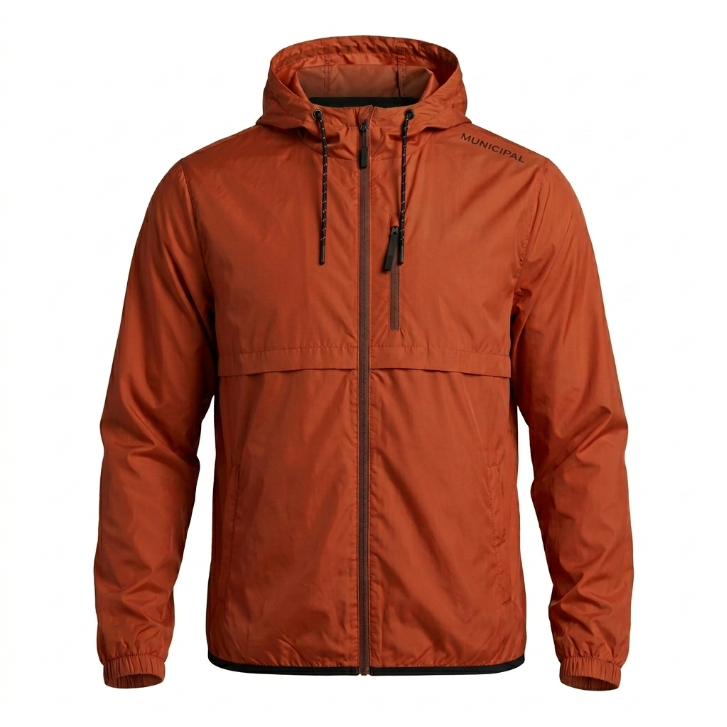 Municipal Sport Utility Gear Windbreaker - Rust Orange