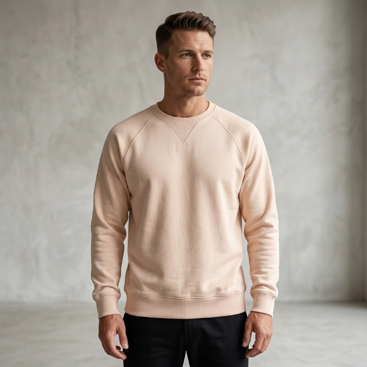 Premium Crewneck Sweatshirt in Blush