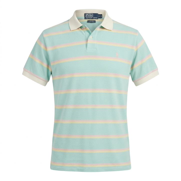Polo Ralph Lauren Pastel Multi-Stripe Pique Polo
