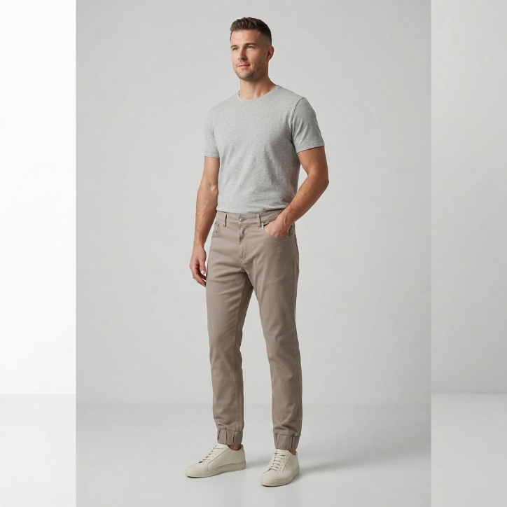 Mark McNairy x Five Four Elastic Cuff Jogger Pants Khaki