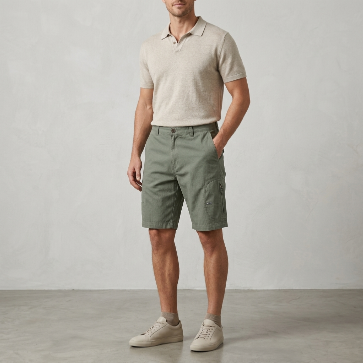 Attrak Jeans Sage Cargo Shorts