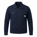 Five Four Navy Blue Twill Trucker Jacket