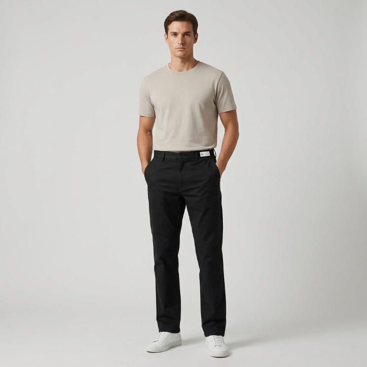 Wilke-Rodriguez Tencel Blend Flat Front Trousers Black