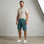 Five Four Teal Cargo Shorts