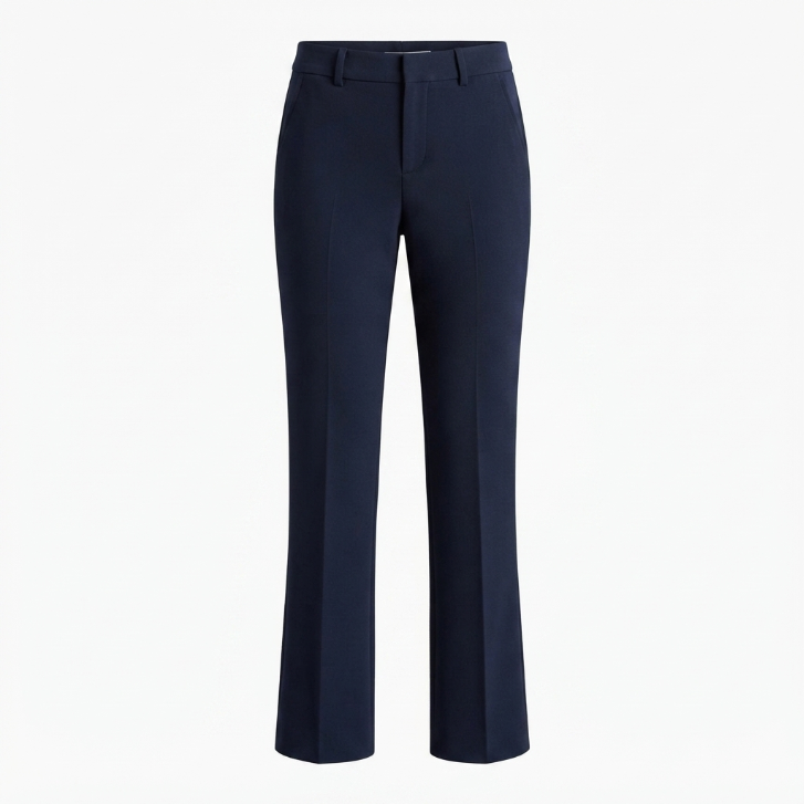 Vince Dark Navy Blue Tailored Straight Leg Trousers Size 0