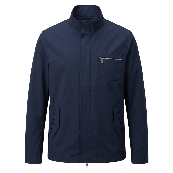 FF.LA Five Four Navy Blue Harrington Zip Jacket