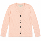Five Four Blush Pink V-Neck Button Front Cardigan Long Sleeve Size M