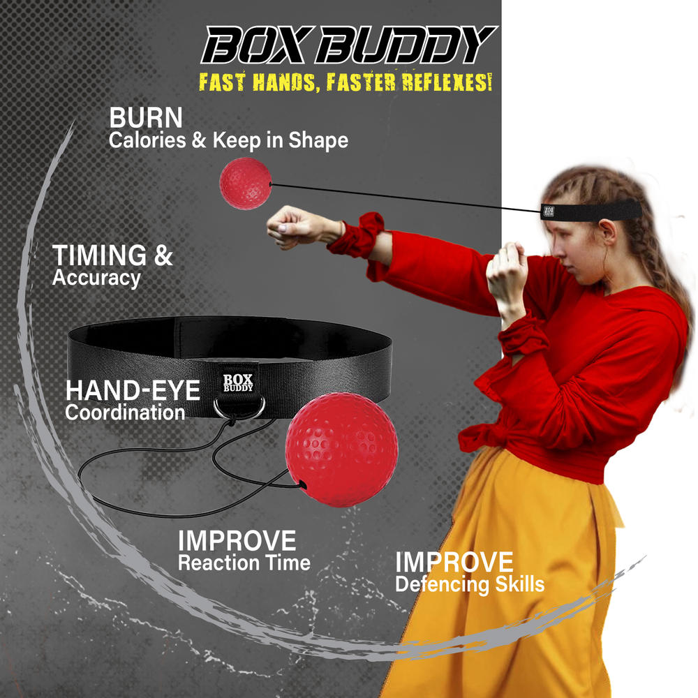 Box Buddy™ Fast Hands Reflex Ball Training Set