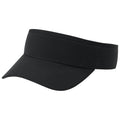 Outdoor Cap Plain Black Sun Visor