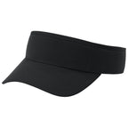 Outdoor Cap Plain Black Sun Visor