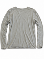 James Perse Men's Lightweight Hooded Long Sleeve Shirt - Gray