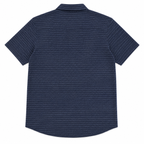 Robert Barakett Ranger Men's Short Sleeve Knit Button-Up Shirt - Navy
