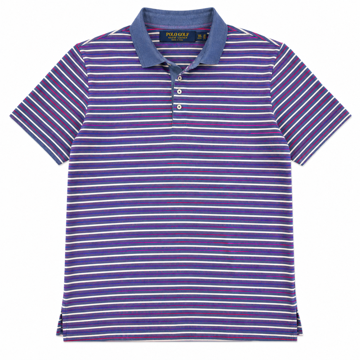 Polo Golf Ralph Lauren Men's Performance Striped Polo Shirt - XXL