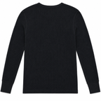 rag & bone Men's Black Waffle Knit Long Sleeve Thermal Shirt - Size M