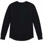 Good Man Men's Legend Henley Long Sleeve Shirt Black - Size M
