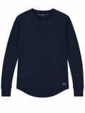 John Varvatos Long Sleeve Thermal Shirt - Waffle Knit/Navy